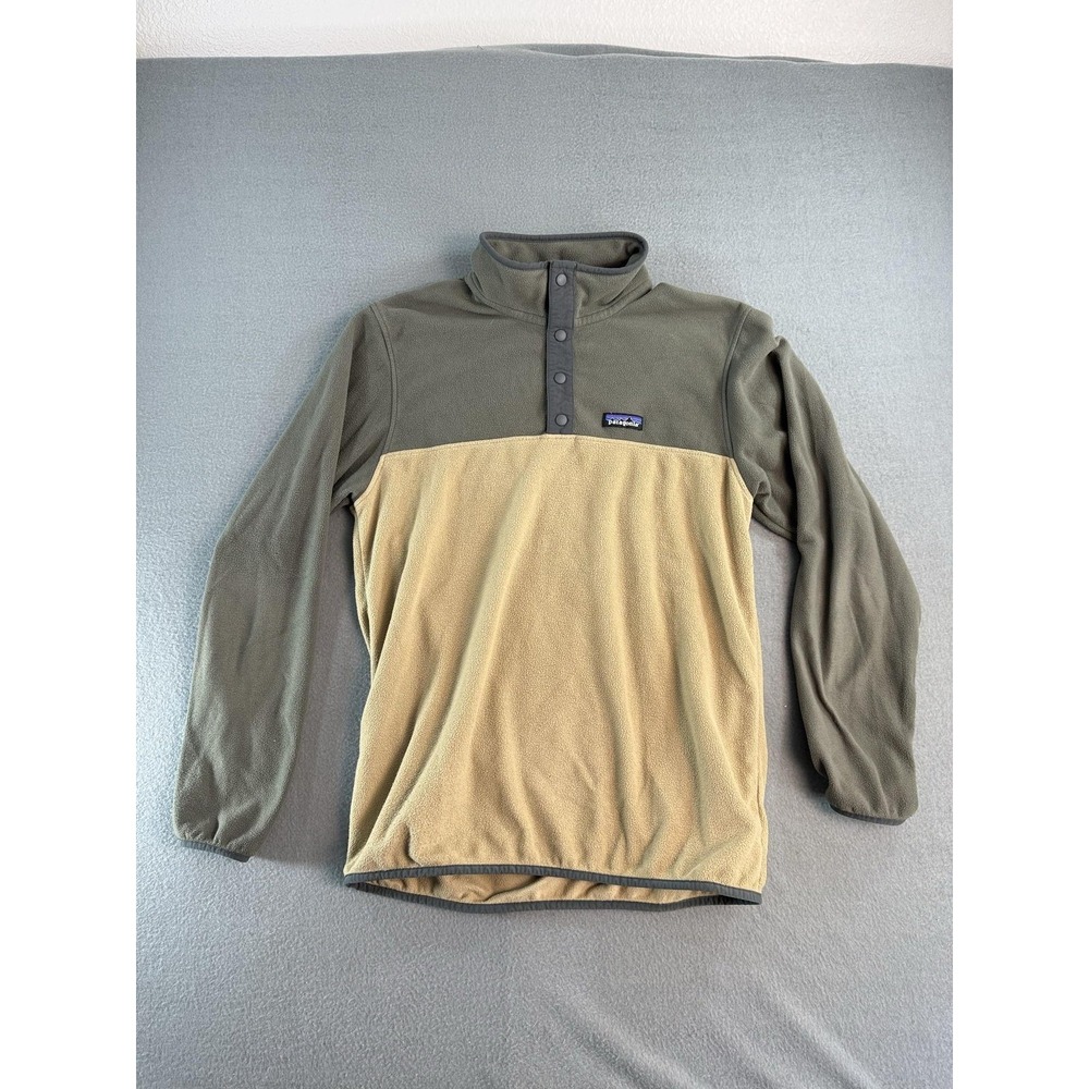 Patagonia Mens M Green Synchilla Snap-T Fleece Pullover Colorblock 26165FA21